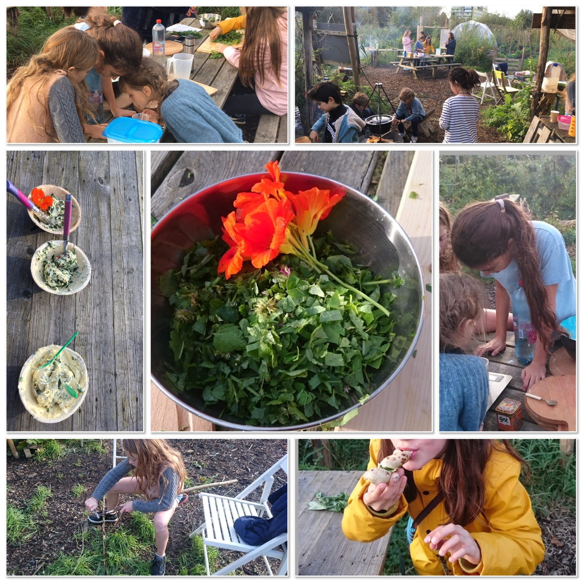 Sfeerbeelden van workshops wildplukken en buiten koken (2)
