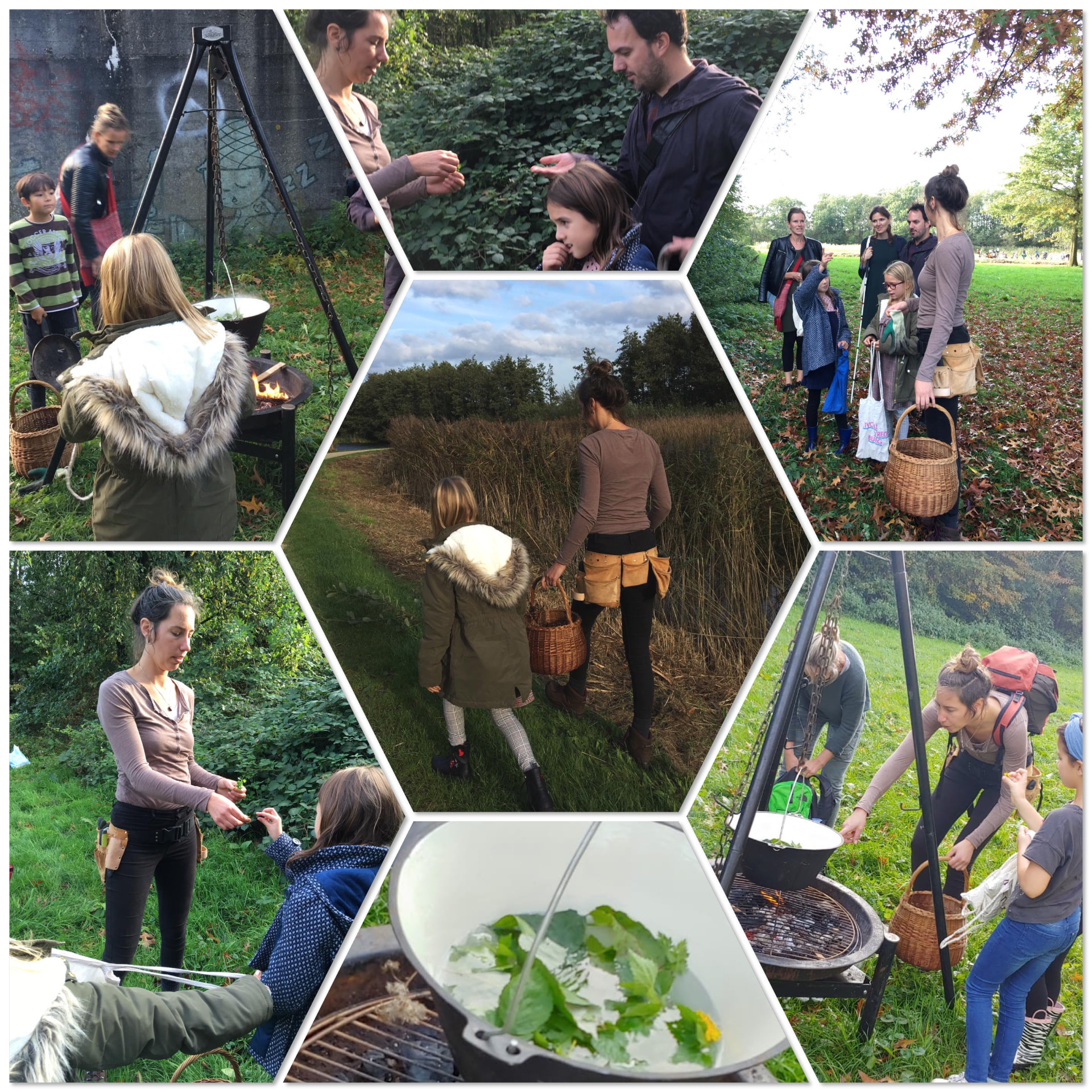 Sfeerbeelden van workshops wildplukken en buiten koken (1)